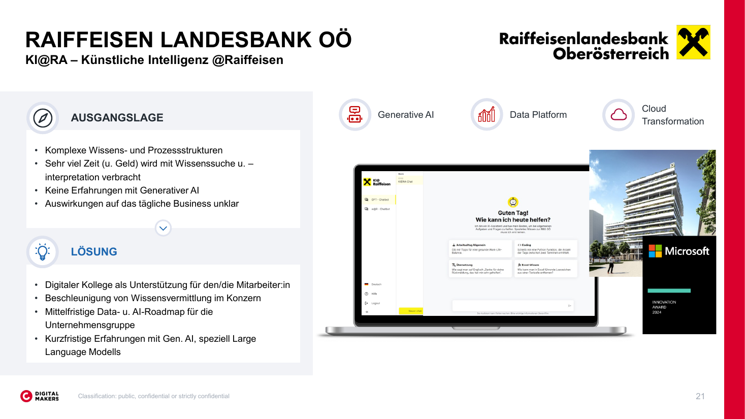 CANCOM-Referenzfall KI@RA bei der Raiffeisenlandesbank Oberösterreich