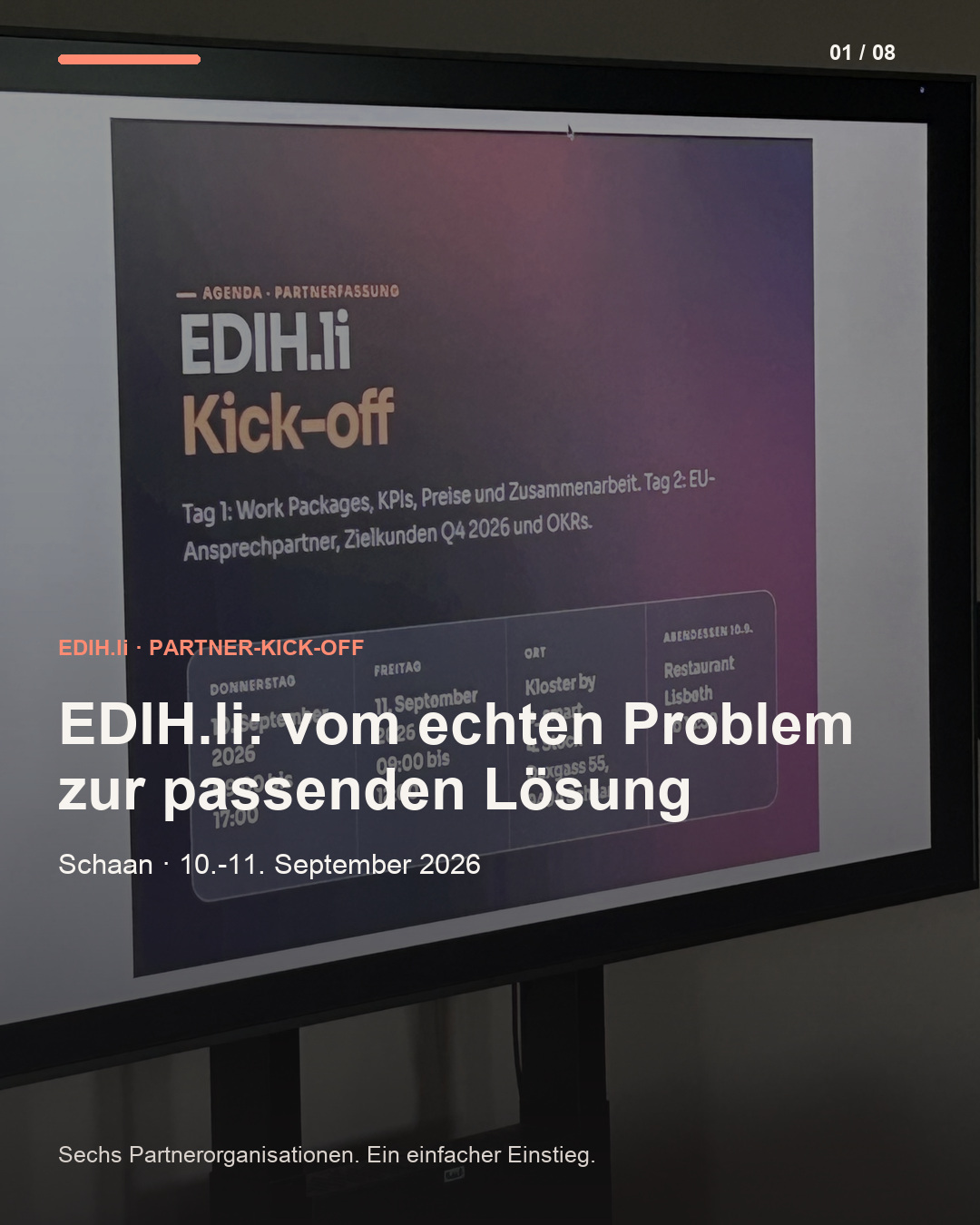 EDIH.li Kick-off: Partner im Gespräch